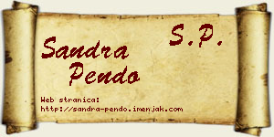 Sandra Pendo vizit kartica